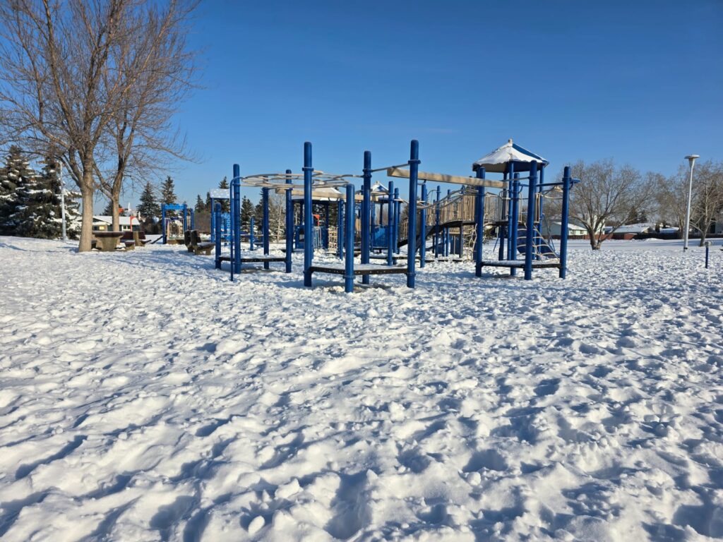 Steinhauer Park Edmonton in Winter