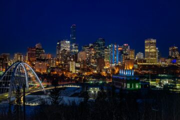 Downtown Edmonton at Night