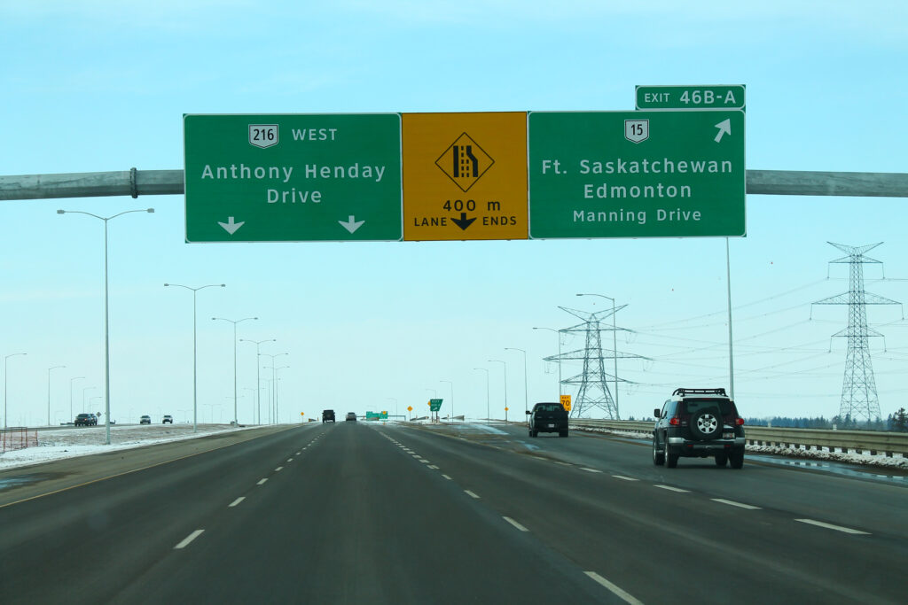 Anthony Henday in Edmonton with No Traffic