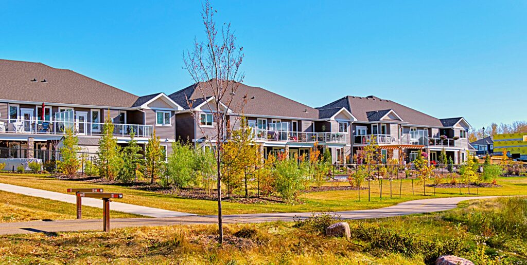 Ardrossan Duplexes Backing onto Pond